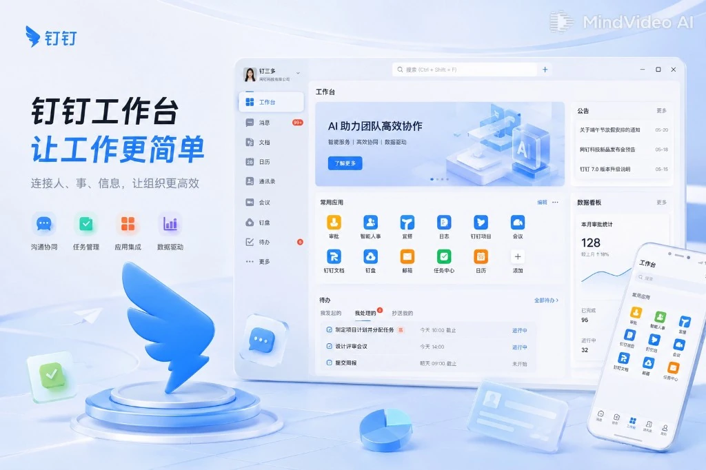 钉钉网页版相关界面素材